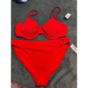 NWT Old Navy Red Bikini - Size Large - Stylish Swimwear